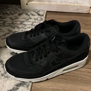 Nike Air Max 90 Black Sneakers with White Soles